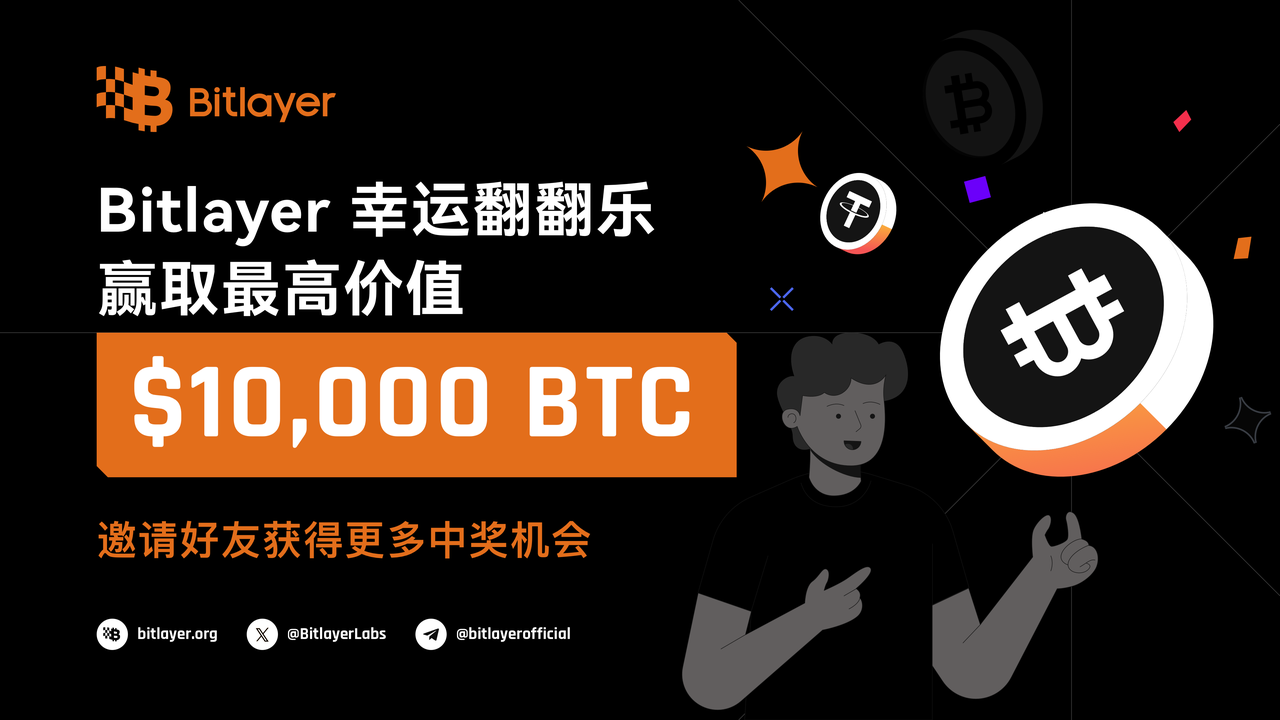 Bitlayer上线幸运翻翻乐,奖励最高价值$10,000